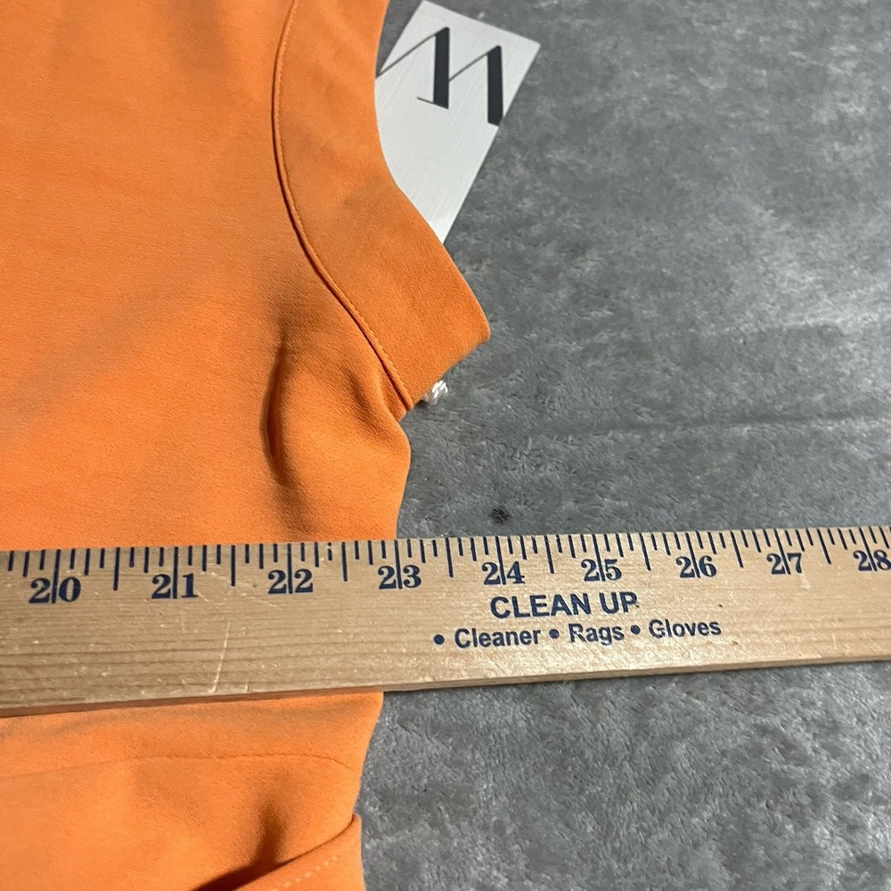 Worthington Dress‎  Womens 2X Orange Button Up Tie Waist Beach Boho Coastal - Picture 5 of 7